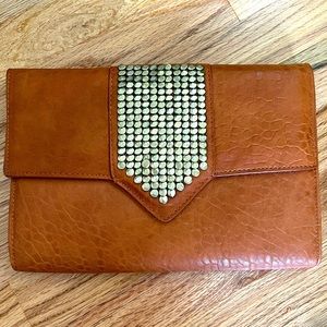 Faux Leather Clutch